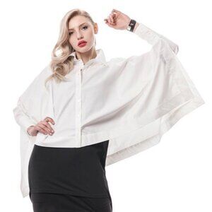 Lauren Bagliore Oversize White Shirt, size Small